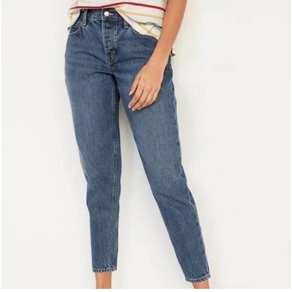 OLD NAVY MID RISE SLOUCHY TAPER ANKLE JEAN SIZE 0 NWT